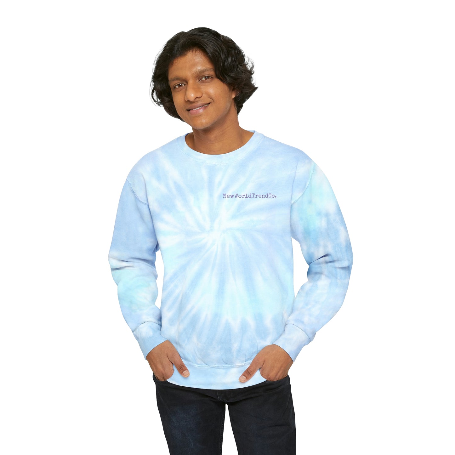 "Positive Vibes Only" Tie-Dye Crewneck