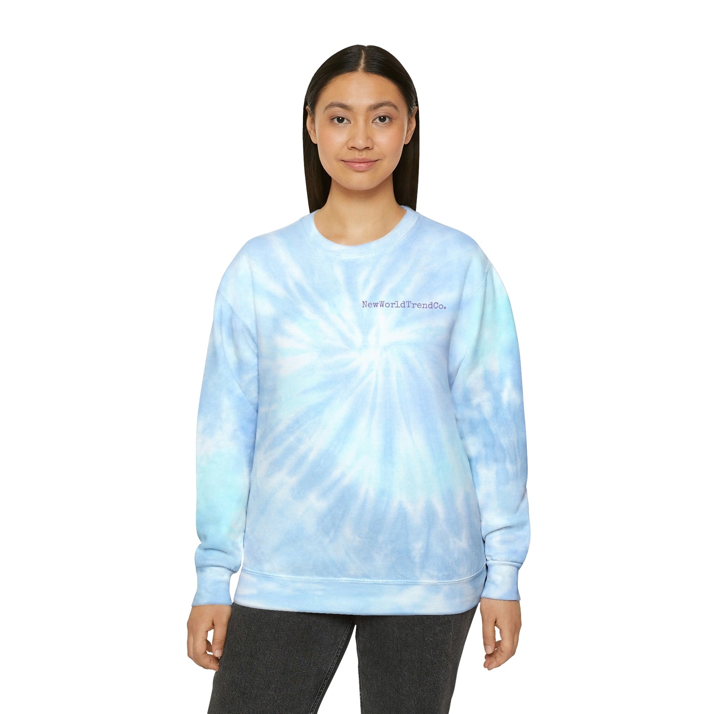 "Positive Vibes Only" Tie-Dye Crewneck