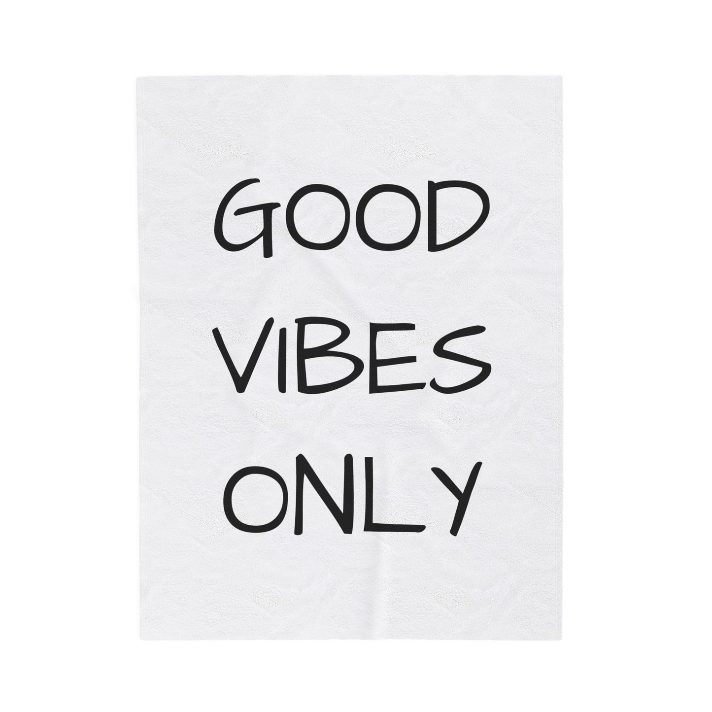 "Good Vibes Only" Plush Blanket