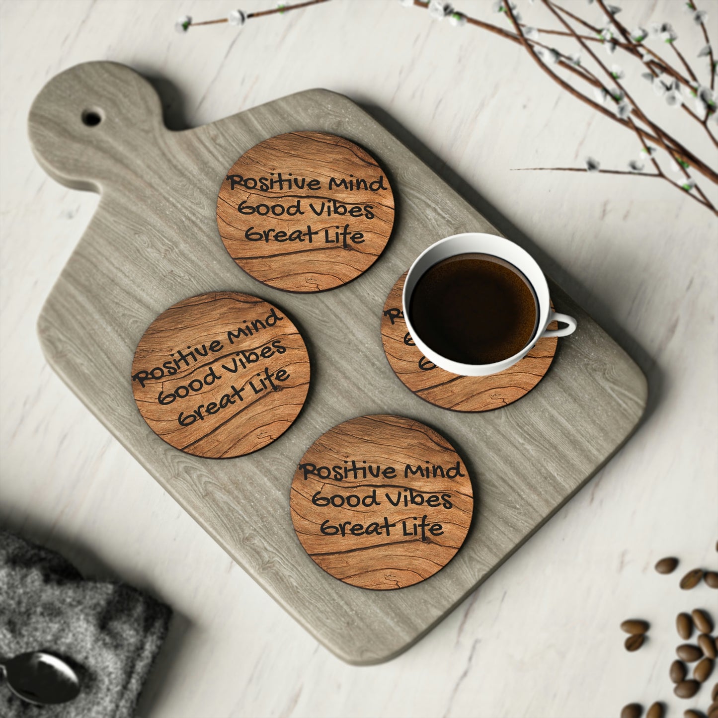 "Positivity" Coasters